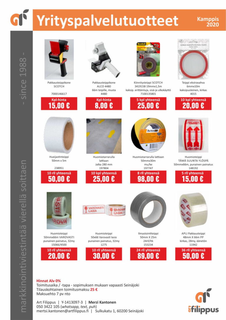 Yrityspalvelutuote tarjous